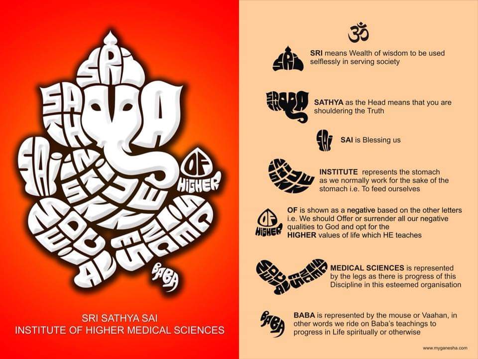 Sri Sathya Sai Institute of Higher Medical Sciences Ganesha Art